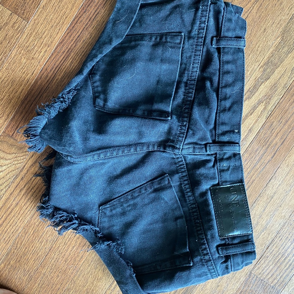One Teaspoon Black Shorts